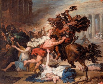 Distruzione di Gerusalemme da parte dei Romani da François Joseph Heim
