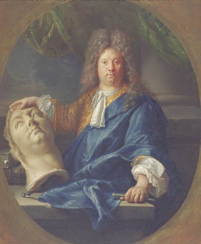 Ritratto di Antoine Coysevox, 1701 da Francois Jouvenet