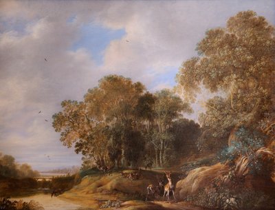 Paesaggio con cervi da Francois Knibbergen