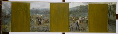 Bozzetto per il municipio di Nogent-sur-Marne: Scene rurali da Francois Lafon