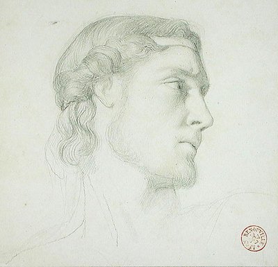 Studio della testa da Francois Leon Benouville