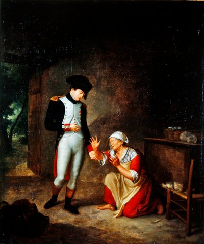 Napoleone visita un contadino nei dintorni di Brienne, 4 agosto 1805 da Francois Leroy de Liancourt