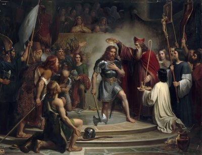 Battesimo di Clodoveo a Reims, 25 dicembre 496 da Francois Louis Dejuinne