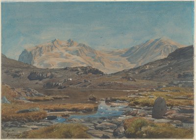 Paesaggio montano da Francois Louis Francais