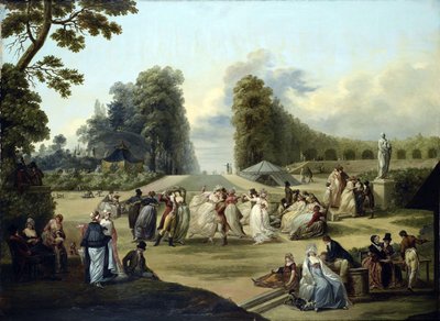 Ballo nei Giardini di Tivoli, Parigi da Francois Louis Joseph Watteau