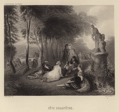 Festa campestre da Francois Louis Joseph Watteau