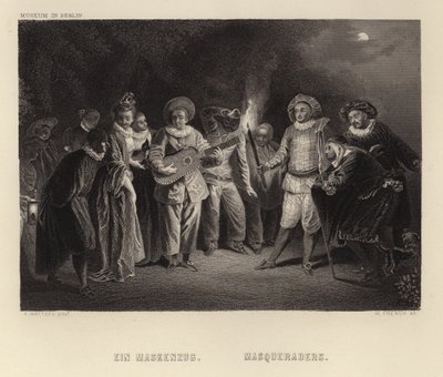 Mascherati da Francois Louis Joseph Watteau