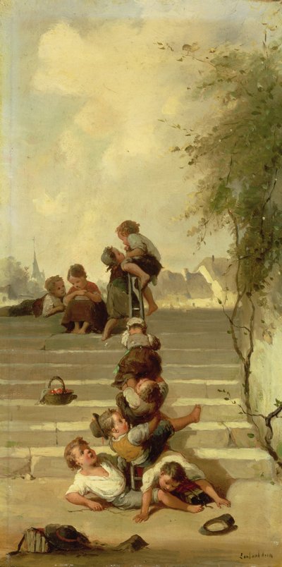 La scivolata da Francois Louis Lanfant de Metz