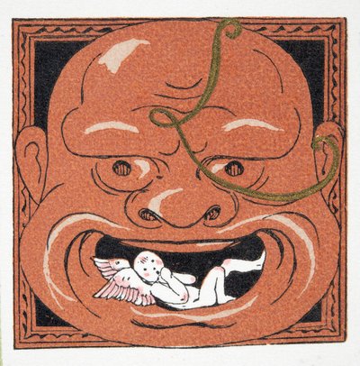 Maschera facciale, pub. 1922 da Francois Louis Schmied