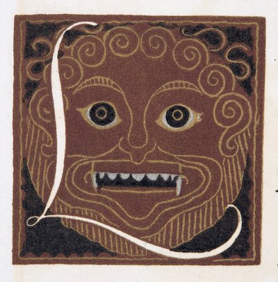 Maschera facciale, pub. 1922 da Francois Louis Schmied