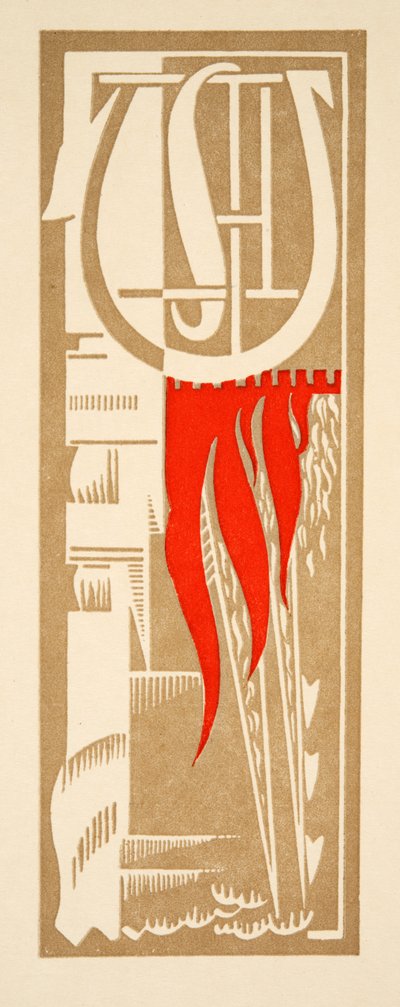 Illustrazione grafica da Prometeo incatenato di Eschilo, pub. 1941 (stampa pochoir) da Francois Louis Schmied