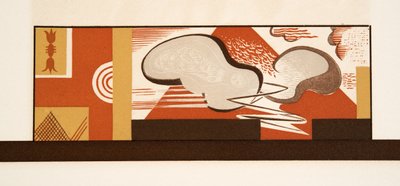 Illustrazione grafica da Prometeo incatenato di Eschilo, pub. 1941 (stampa pochoir) da Francois Louis Schmied