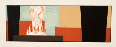 Illustrazione grafica da Prometeo Incatenato di Eschilo, pub. 1941 da Francois Louis Schmied