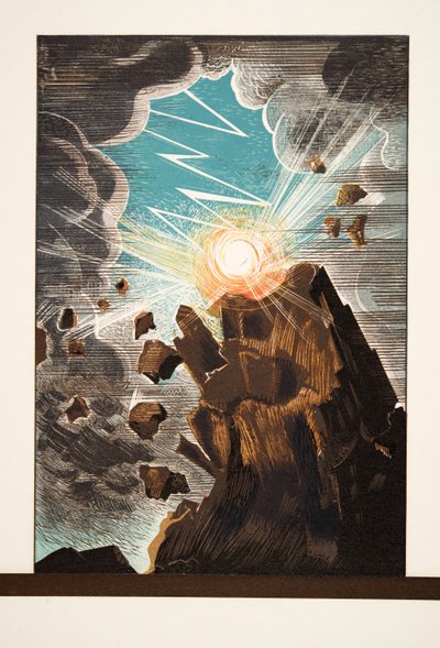 Illustrazione da Prometeo incatenato di Eschilo, pub. 1941 (stampa pochoir) da Francois Louis Schmied