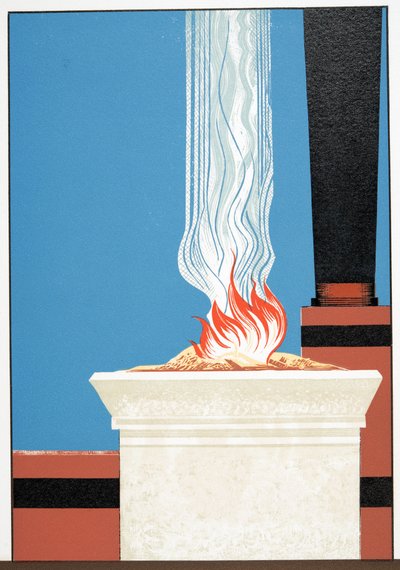 Illustrazione da Prometeo incatenato di Eschilo, pub. 1941 (stampa pochoir) da Francois Louis Schmied