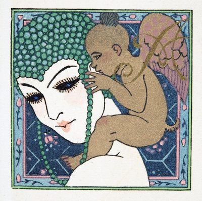 Lettera A, da Personages de Comedie, pub. 1922 da Francois Louis Schmied