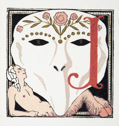 Lettera J, da Personages de Comedie, pub. 1922 da Francois Louis Schmied