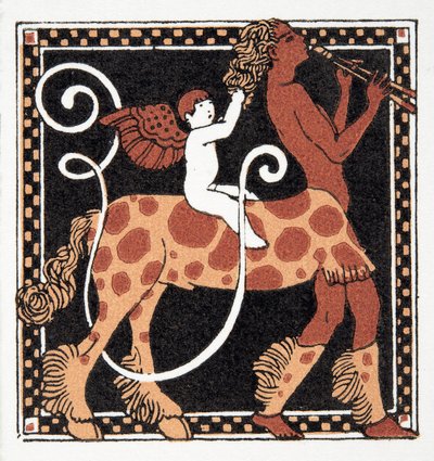 Lettera U, da Personages de Comedie, pub. 1922 da Francois Louis Schmied