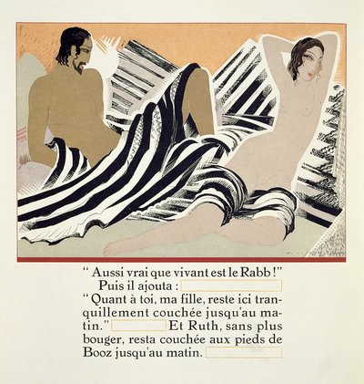 Ruth riposa ai piedi di Boaz, da 