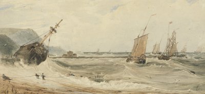 Porto di Boulogne da Francois Louis Thomas Francia