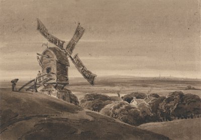 Paesaggio con un Mulino a Vento da Francois Louis Thomas Francia