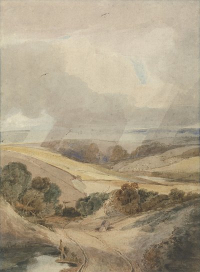 Mousehold Heath, Norwich, 1808 da Francois Louis Thomas Francia