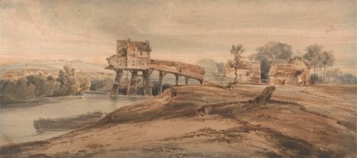Il Mulino Sopra il Ponte a Charenton da Francois Louis Thomas Francia