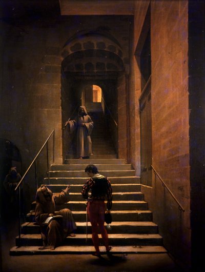 Interno di un convento a Roma da Francois Marius Granet