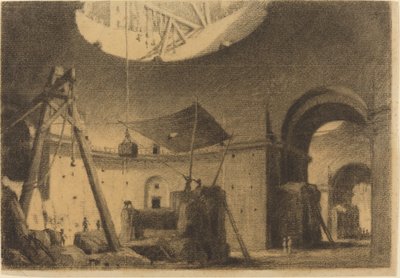 Riparazione di una cupola da Francois Marius Granet