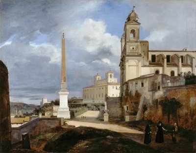 Santa Trinità dei Monti e Villa Medici a Roma da Francois Marius Granet