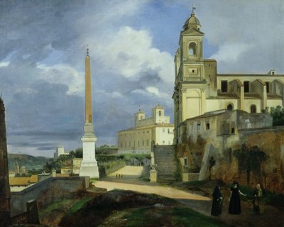 Trinità dei Monti e Villa Medici, Roma da Francois Marius Granet