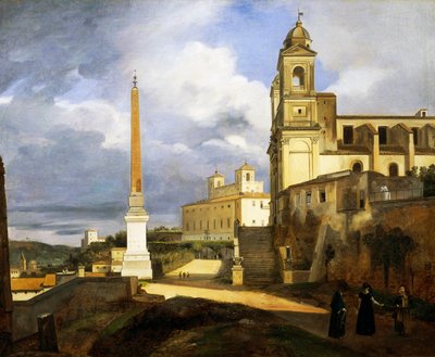 Trinità della Morte e Villa Medici a Roma da Francois Marius Granet