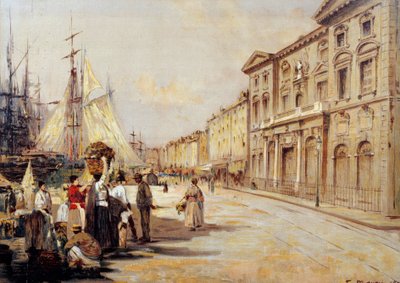 Vista del quai Saint Jean a Marsiglia da Francois Maury