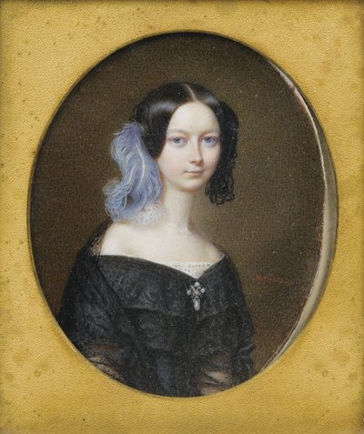 Duchessa Helene di Mecklenburg-Schwerin 1814-1858, poi Duchessa di Orléans, ca 1835 da Francois Meuret