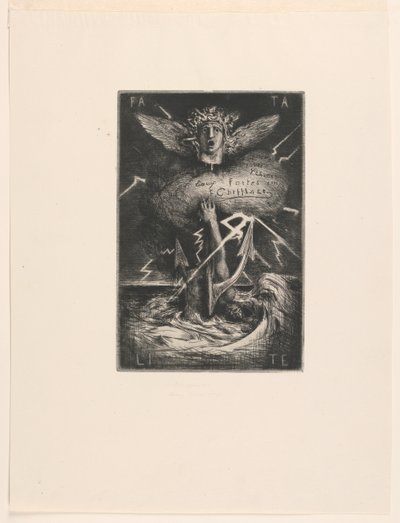 Pagina del titolo per "Douze eaux-fortes" da Francois Nicolas Chifflart