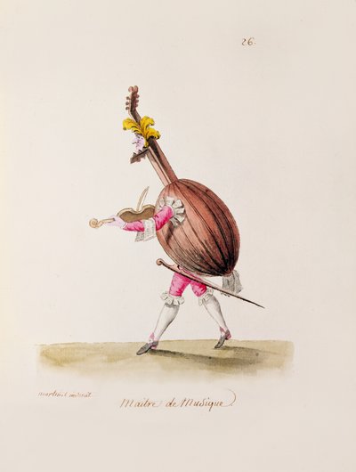 Il Maestro di Musica, c.1780 da Francois Nicolas Martinet