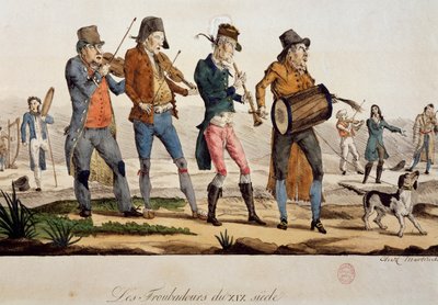Trovatori di Francois Nicolas Martinet, stampa, Francia da Francois Nicolas Martinet