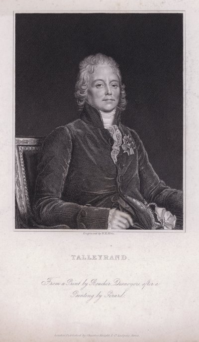 Charles Maurice de Talleyrand-Perigord, politico e diplomatico francese (incisione) da Francois Pascal Simon (after) Gerard