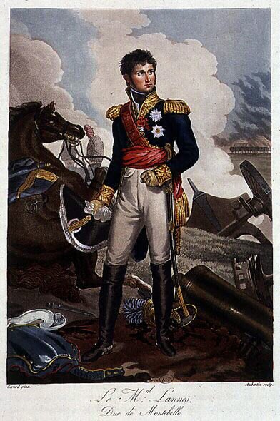 Ritratto del maresciallo Lannes, duca di Montebello, da Gérard - in "Précis historique de la guerre entre la France et l