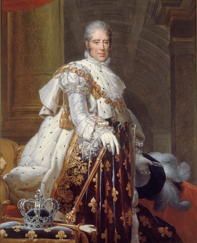 Ritratto di Carlo X in costume sacro, c.1825 da Francois Pascal Simon (studio of) Gerard