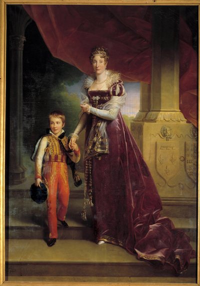 Ritratto a figura intera di Maria Amalia di Borbone, principessa delle Due Sicilie, duchessa d