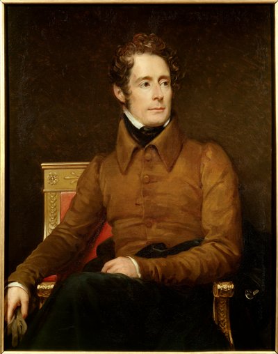 Ritratto di Alphonse de Lamartine (1790-1869) poeta e politico da Baron François Pascal Simon Gérard