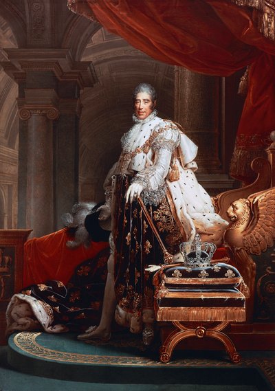 Ritratto di Carlo X in abiti sacri dei Borbone, Conte d
