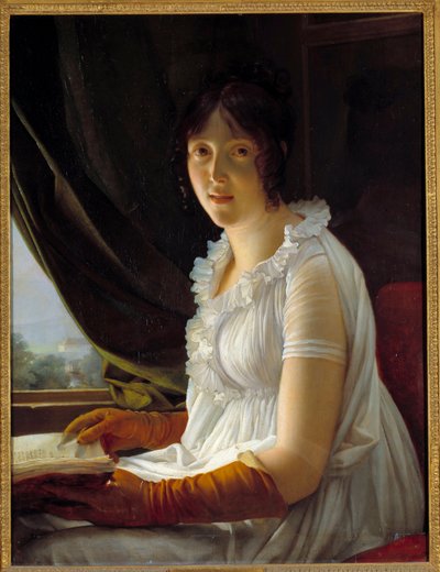 Ritratto di Madame Barbier Walbonne (1763-1837) moglie del pittore Jacques Luc Barbier da Baron François Pascal Simon Gérard