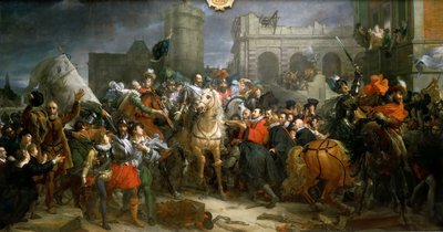 Ingresso di Enrico IV a Parigi 22 marzo 1594 da Francois Pascal Simon Gerard