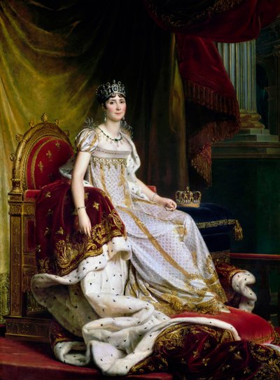 Joséphine de Beauharnais, la prima moglie di Napoleone Bonaparte 1763-1814 in costume da incoronazione, 1807-1808 da Francois Pascal Simon Gerard