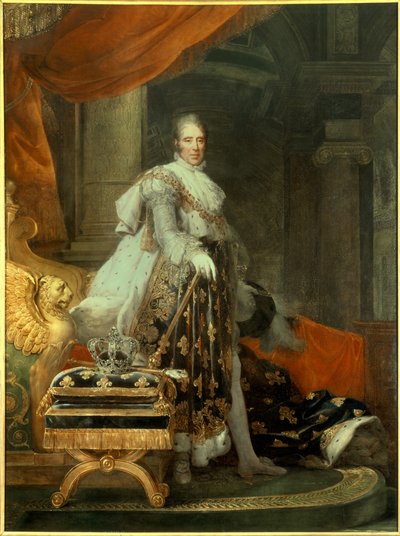 Ritratto di Carlo X da Francois Pascal Simon Gerard