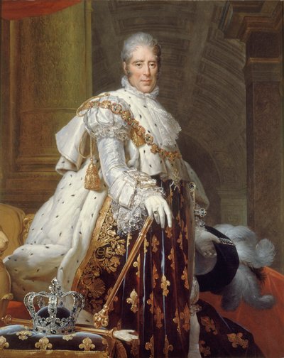 Ritratto di Re Carlo X di Francia da Francois Pascal Simon Gerard