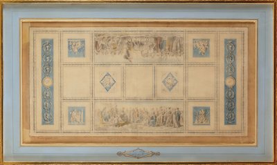 Studio per il soffitto dipinto della biblioteca nel Conservatorio, 1812 da Francois Pascal Simon Gerard