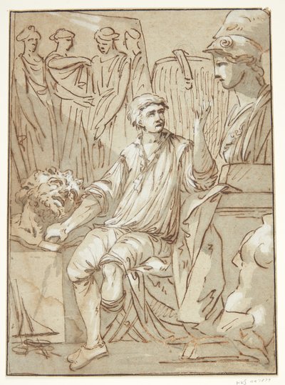 Uno scultore nel suo studio da Francois Perrier